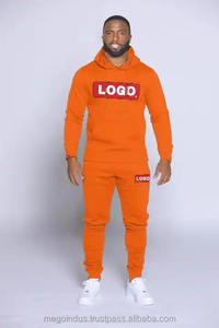 Ensemble de jogging à capuche brodé en 3D chenille avec logo personnalisé Survêtement pour homme de haute qualité 100% coton épais survêtement de maternité - Product Image 4