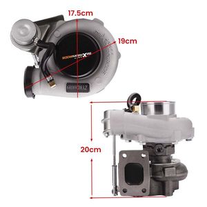 Turbocompressore GT2871 Aggiornato, Universale T25 & GT2860 .64 A/R per Turbo a Acqua + Olio e Componenti - Product Image 1
