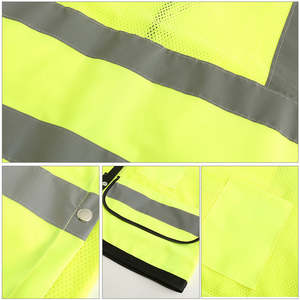 Chaleco de seguridad reflectante de alta visibilidad al por mayor, chaleco/ropa de seguridad de malla - Product Image 3