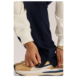 Pantalones de chándal holgados de corte recto para hombre, estilo urbano, personalizados, de corte extragrande y holgado, de felpa francesa de alto gramaje, con lavado ácido y estilo vintage - Product Image 3