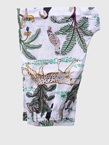 Conjunto de Pijamas a Juego para Pareja con Estampado Floral Azul y Blanco, Ropa de Dormir de Algodón de Manga Larga - Product Image 2