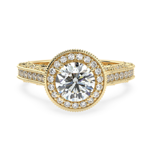 1,63 quilates H Color VS1 Claridad Diamante natural Oro Rosa 14KT Anillo de oro Tamaño 5 Hecho a mano con un impresionante Diamante tachonado - Product Image 2