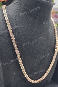 Custom Rhodium Plated Moissanite Diamond <b>Tennis</b> <b>Necklace</b> 925 <b>Sterling</b> <b>Silver</b> Hip Hop Iced Out Choker Chain Jewelry for Unisex - Product Image 6