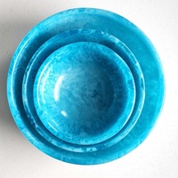 Bol de service mignon en résine polie jetable Artizon Studio AS-1205 - Qualité alimentaire, écologique, durable, non revêtu, idéal pour les fêtes