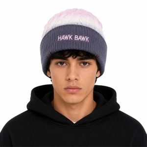 Premium Tie Dye Knit Beanie <b>Winter</b> Warm Unisex Cuffed <b>Cap</b> Stretch Comfort Trend Style Daily Wear Breathable Custom Beanie <b>Cap</b> - Product Image 2