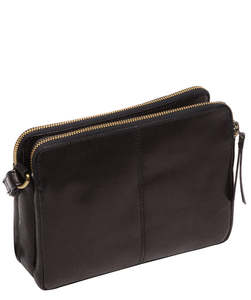 Bolso Bandolera de Cuero Negro de Lujo para Mujer, Bolso de Hombro de Moda Premium con Herrajes Elegantes y Correa Ajustable - Product Image 2