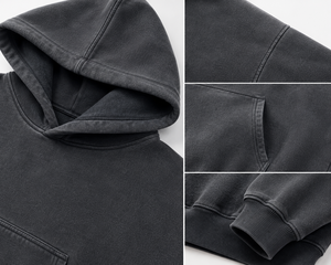 Sudadera con Capucha Personalizada al por Mayor, Estilo Acid Wash, para Hombre, Oversize, Casual, de Forro Polar, Fabricación OEM - Product Image 4