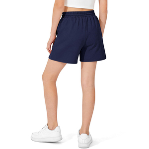 Shorts Deportivos Azul Marino para Niña, Cintura Elástica, con Bolsillos, para la Escuela, Estilo Casual, Tipo Cargo - Product Image 2