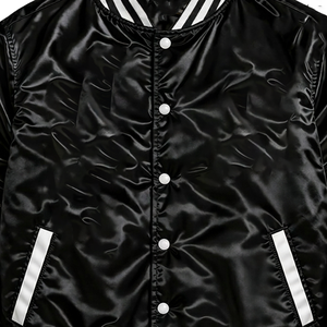 Custom ZPB Satin Bomber Varsity <b>Jacket</b> High Quality Breathable Eco-Friendly Lightweight Unisex Sorority Apparel OEM Manufacturer - Product Image 6