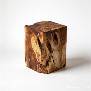 Hot Sale Indonesia Source Natural Shape Exotic Teak Root Trunk Wooden Tufted Small Low Ottoman Mall Living Room Chair <b>Stools</b> - Product Image 4