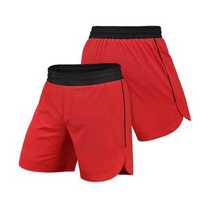 Shorts Homme Rouges à Séchage Rapide avec Taille Élastique et Poches Latérales, Style Sport Décontracté, Longueur Courte, Couleur Unie, Tissu Tricoté 2026 - Product Image 1