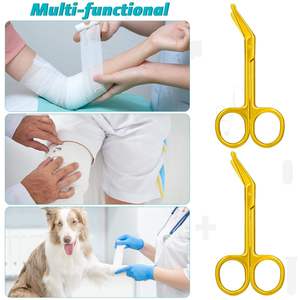 Hospital Grade Bandage Scissors EMT Trauma <b>Shears</b> Manual Stainless Steel First Aid Surgical <b>Tool</b> Medical Clinic By Grip Surgical - Product Image 3