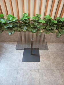 Modern <b>Adjustable</b> <b>Height</b> Dining <b>Table</b> with Tempered Glass Top, Metal <b>Legs</b>, Lift-Up Design, Multifunctional Home Furniture - Product Image 6