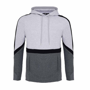 Sudadera con Capucha Oversize Gris para Hombre, Tejido French Terry, Estilo Urbano, para Otoño, con Bolsillos, 100% Algodón Ecológico - Product Image 1