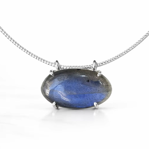 German <b>Silver</b> Necklace Best Price Wholesale Price luxury Design Trending Top Quality Labradorite Natural Gemstone Handmade - Product Image 2