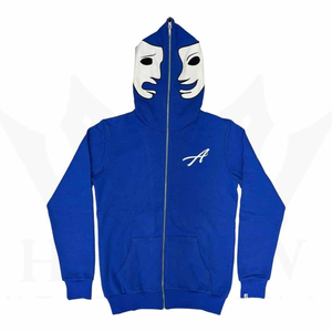 Men's Winter Loose Fit Print Full Zip Hoodie 100% Cotton Fleece Breathable Anti-Pilling Pocket Design High Quality - Product Image 2
