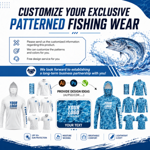 Sweat à capuche de pêche pour homme, léger, respirant, UPF50+, anti-UV, séchage rapide, logo personnalisé, vente en gros, vêtements de pêche OEM - Product Image 2