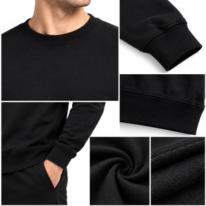 เพลิดเพลินกับความสบายในเสื้อสเวตเชิ้ตผู้ชายที่ออกแบบด้วยผ้าคุณภาพสูง ตัดเย็บอย่างเรียบร้อย และทรงหลวมสวมใส่สบายสำหรับกิจกรรมประจำวัน - Product Image 6
