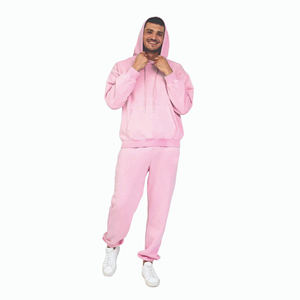 Conjunto Deportivo para Hombre, Estilo Desgastado, Suave y Transpirable, Chaqueta y Pantalones Deportivos para Entrenamiento, Uso Diario Informal - Product Image 1
