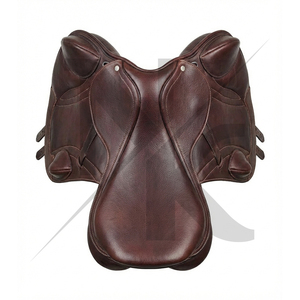 Silla de montar de alto rendimiento para salto y doma, ligera, de cuero genuino, productos ecuestres ingleses de la India. - Product Image 2