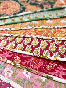 Reversible Quilted Boho Fabric <b>Placemats</b> <b>Rectangle</b> Washable Table Mats With Floral Pattern Decorative Kitchen Dining Set - Product Image 1