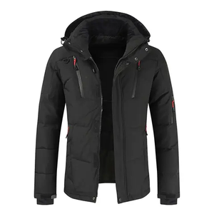 Manteau d'hiver pour homme, épais, rembourré en duvet, chaud, avec logo personnalisé, veste décontractée tendance pour homme - Product Image 5