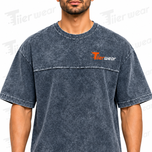 Tiierwear Men's Oversized Acid Washed <b>Black</b> T <b>Shirt</b> Short Sleeve Streetwear Graphic Breathable acid wash t <b>shirts</b> for men - Product Image 5