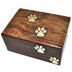 Finishing Design Pet Cremation Urns Natural Wooden Indoor Pet <b>Casket</b> Pet Coffin Wholesale Pet Urns at Low Price - Product Image 4