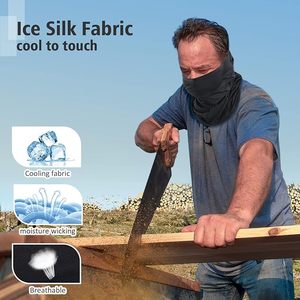 Black Balaclava Full Face Cover Unisex Outdoor Windproof Breathable Hood for Ski Cycling Adults 56-58CM - Product Image 6