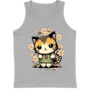 <b>Tops</b> Tanktops 100% cotton s/j 160 gsm solid color, colorful, digital print casual style printed casual supplier from Bangladesh. - Product Image 1
