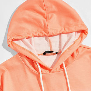 Sudadera con capucha unisex de talla grande para hombre, estilo casual urbano, teñido anudado, 100% algodón, invierno, lavado a la piedra, hombro caído, venta al por mayor - Product Image 5