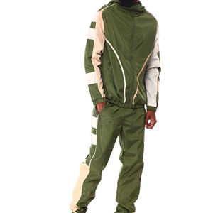 ชุดเซ็ตแทรคสูทแบบยูนิเซ็กซ์  ผ้าไนลอนน้ำหนักเบา กันน้ำ  ระบายอากาศได้ดี  ล้างสีแบบแอซิดวอช  เป็นมิตรต่อสิ่งแวดล้อม  ปรับแต่งโลโก้ได้ - Product Image 2