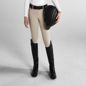 High Quality 4-way Stretch Horse Riding Breeches <b>Leggings</b> Tights <b>Equestrian</b> Wear Pants on Technical Fabric with Soft Feel - Product Image 1