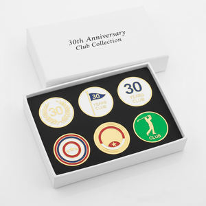 Coffret de haute qualité pour cadeau souvenir de club de golf, ensemble de marqueurs de balle de golf en métal personnalisés - Product Image 5