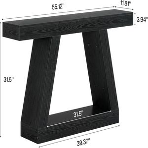 <b>Console</b> <b>Table</b> with <b>Storage</b> Space Wooden Entrance Sofa <b>Table</b> - Product Image 5