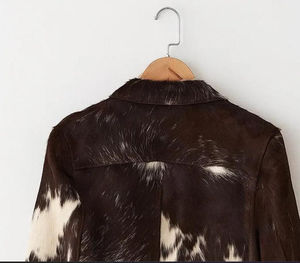 Veste en cuir respirante personnalisée pour hommes et femmes avec fermeture éclair longue, en poils de vache, nouvelle collection pour l'extérieur, services OEM en gros - Product Image 4