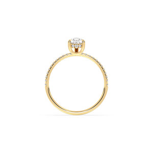 Anillo de Compromiso REYES de Alta Calidad con Diamante Cultivado en Laboratorio HPHT CVD de Corte Pera de 1.17Ct en Oro Sólido de 14K, Accesorios para Mujer, Joyería Fina - Product Image 5