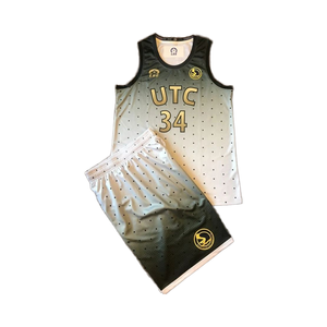 Uniforme de basket-ball personnalisé à séchage rapide respirant 100% polyester maille tissu impression par sublimation broderie fabriqué au Pakistan ensemble XS - Product Image 1