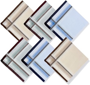 Mouchoirs en coton carrés blancs unis, doux, respectueux de la peau, décontractés, pour toutes les saisons, élégants - Product Image 6