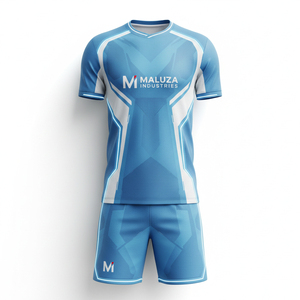Tenue de football sublimée durable, anti-bactérienne, maillot de foot personnalisé, impression par sublimation, équipement de football pour hommes - Product Image 1