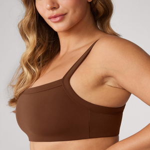2026 Latest Women Sports <b>Bra</b> Custom Logo Front High Quality Medium Support Breathable Quick Dry 100% Cotton Women Sports <b>Bra</b> - Product Image 3
