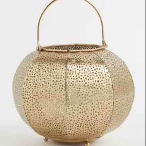 Lámpara colgante decorativa para el hogar, de forma redonda, clásica y elegante, hecha de metal y vidrio, de metal duradero para interiores y exteriores. - Product Image 1