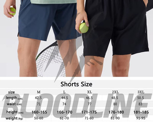 Shorts pour hommes Bloodline, shorts en coton à taille mi-haute, shorts respirants avec cordon élastique, shorts de sport à jambe droite - Product Image 6
