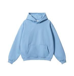 เสื้อฮู้ดดี้ผู้ชายแบบสั่งทำพิเศษ ผ้าฝ้ายพรีเมียมเนื้อนุ่ม แขนยาว สไตล์ลำลอง สตรีทแวร์ รับผลิตแบบ OEM ขายส่งจากโรงงานในสหรัฐอเมริกา - Product Image 2