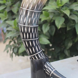 Corne à boire nordique artisanale imperméable avec bordure métallique, couleur naturelle, pour méad, cadeau d'affaires pour les fans - Product Image 2