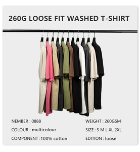 Camiseta Oversize Gráfica Boxy de Algodón Desgastado con Estampado Digital Personalizado de Fotos Estilo Streetwear para Hombre - Product Image 5