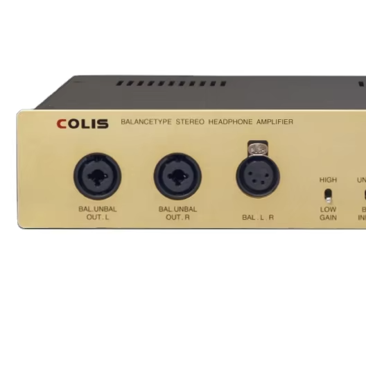JR SOUND COLIS HPA-206 1-Channel Microphone Amplifier XLR Connection Mono Output Metal Shell Tabletop Mount 1M Impedance