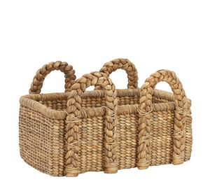 Panier de rangement pour la maison, panier de rangement en jacinthe d'eau naturel et écologique - Product Image 3