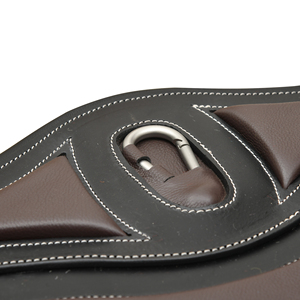 Ensemble de harnais d'équitation durable avec protection ventrale en cuir à clous, sangle de ventre à clous centraux, extrémités élastiques à clips et boucles à rouleaux en acier inoxydable - Product Image 3