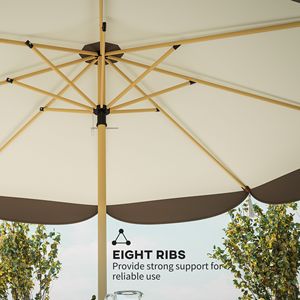 Sombrilla de Patio para Exteriores de 8.7 Pies con Protección UPF50+ y Bloques de Color, para Jardín, Patio Trasero, Piscina, Hotel - Product Image 5